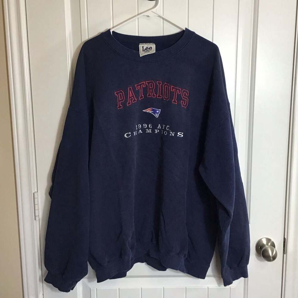 Vintage Lee Sport New England Patriots 1996 AFC Champions Sweatshirt Size XXL